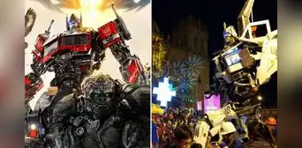 "Transformers 7" armó fiesta en Cusco: robot inca gigante sorprendió previo al estreno "Transformers 7" armó fiesta en Cusco: robot inca gigante sorprendió previo al estreno