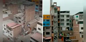 SJM: construyen edificio de 9 pisos en Pamplona Alta y vecinos temen que no resista temblor