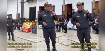 "¡Contrátenlo!": policía canta tema de Agua Marina y sorprende en evento en La Libertad "¡Contrátenlo!": policía canta tema de Agua Marina y sorprende en evento en La Libertad