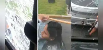 Chorrillos: ciudadana rompe las lunas de un transporte público con un bate y se da a la fuga Chorrillos: ciudadana rompe las lunas de un transporte público con un bate y se da a la fuga