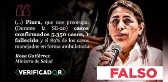Dengue en Perú: ministra de Salud mostró cifras erradas sobre infectados y fallecidos en Piura Dengue en Perú: ministra de Salud mostró cifras erradas sobre infectados y fallecidos en Piura