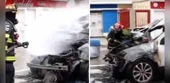 Pueblo Libre: vehículo explotó a una cuadra de un grifo y conductor se salvó de morir Pueblo Libre: vehículo explotó a una cuadra de un grifo y conductor se salvó de morir