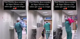 Doctor enternece las redes al vestir de superhéroes a niños que entrarán a cirugía: "Un ángel" Doctor enternece las redes al vestir de superhéroes a niños que entrarán a cirugía: "Un ángel"
