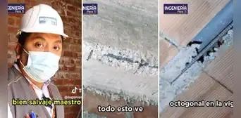 Ingeniero de TikTok reacciona a casa con la 'peor' construcción: "Eso no se hace, maestro" Ingeniero de TikTok reacciona a casa con la 'peor' construcción: "Eso no se hace, maestro"