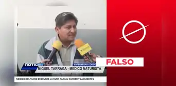 No, el tratamiento para curar el cáncer de “médico boliviano” no ha sido probado No, el tratamiento para curar el cáncer de “médico boliviano” no ha sido probado
