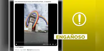 Mes del Orgullo: el Arco del Triunfo no amaneció así el 1 de junio Mes del Orgullo: el Arco del Triunfo no amaneció así el 1 de junio
