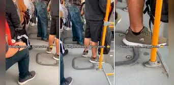 Joven utiliza singulares zapatillas en micro y lo trolean: “Simplemente Perú” Joven utiliza singulares zapatillas en micro y lo trolean: “Simplemente Perú”