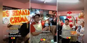 Mujer celebra el cumpleaños de su novio con 'serenata crema': "El mejor regalo" Mujer celebra el cumpleaños de su novio con 'serenata crema': "El mejor regalo"