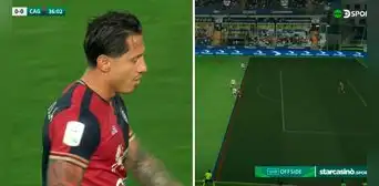Lapadula marcó un golazo para el Cagliari, pero lo anularon por ligera posición adelantada Lapadula marcó un golazo para el Cagliari, pero lo anularon por ligera posición adelantada