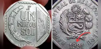 ¿Cómo es la moneda de S/1 de 1991 que podría llegar a valer S/500? ¿Cómo es la moneda de S/1 de 1991 que podría llegar a valer S/500?