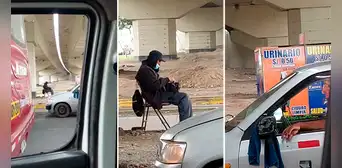 Peruano inaugura urinario público en plena avenida Tomás Valle: "Acepta Plin y Yape"