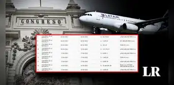 Congreso gasta casi medio millón de soles en pasajes aéreos para parlamentarios solo en abril Congreso gasta casi medio millón de soles en pasajes aéreos para parlamentarios solo en abril