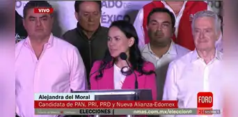 Alejandra del Moral reconoce derrota y saluda el triunfo de Delfina Gómez en el Estado de México