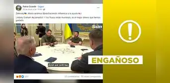 Video viral saca de contexto declaración de senador Lindsey Graham en reunión con Zelenski