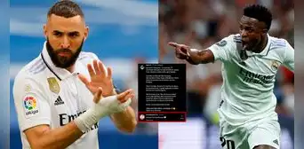 La breve respuesta de Benzema al extenso y emotivo mensaje que Vinícius Jr. le dedicó