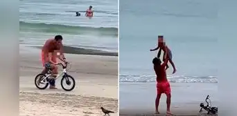 Padre se emociona al ver que su hijo aprendió a manejar bicicleta: "Qué precioso" Padre se emociona al ver que su hijo aprendió a manejar bicicleta: "Qué precioso"