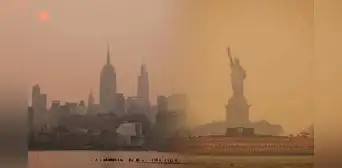 El humo de los incendios de Canadá oscurece Nueva York y causa la peor calidad de aire del mundo