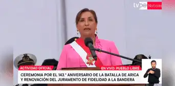 Boluarte sobre golpe de Estado de Castillo: "No fue un acto individual, sino un zarpazo planificado" Boluarte sobre golpe de Estado de Castillo: "No fue un acto individual, sino un zarpazo planificado"