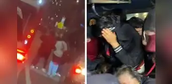 Hinchas de Universitario fueron agredidos por fanáticos de Santa Fe mientras iban al Campín