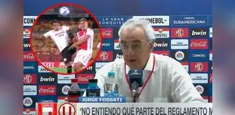 Fossati explota por expulsión de Cabanillas: "No entiendo qué parte del reglamento me perdí" Fossati explota por expulsión de Cabanillas: "No entiendo qué parte del reglamento me perdí"