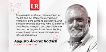 Lo bueno, lo malo y lo feo del medio año, por Augusto Álvarez Rodrich