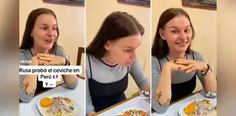 Rusa prueba ceviche en Perú y su reacción deja en shock: "Muy agrio, pero me gusta" Rusa prueba ceviche en Perú y su reacción deja en shock: "Muy agrio, pero me gusta"