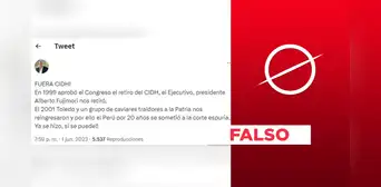 El Perú no se retiró de la CIDH en 1999