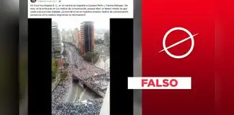 Video viral no fue grabado en una marcha a favor de Gustavo Petro en Bogotá, Colombia