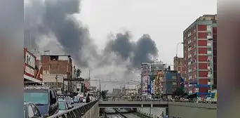 La Victoria: incendio de grandes proporciones se registra en inmediaciones de Gamarra