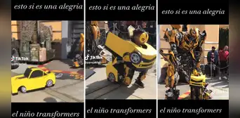 Niño sorprende a 'Bumblebee' con su icónico disfraz de auto y emociona a miles: “Es su hijo” Niño sorprende a 'Bumblebee' con su icónico disfraz de auto y emociona a miles: “Es su hijo”