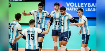 Argentina venció 3-1 a Canadá y consigue su segunda victoria en la Volleyball Nations League
