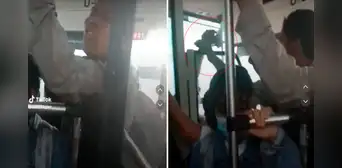 “Te pago, pero no cantes”: chofer da dinero a rapero que subió a bus para presentar su show