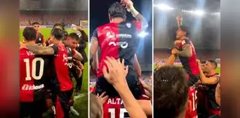 Compañeros de Lapadula se rindieron ante el 'Bambino' y lo cargaron tras ascender con Cagliari a la Serie A Compañeros de Lapadula se rindieron ante el 'Bambino' y lo cargaron tras ascender con Cagliari a la Serie A