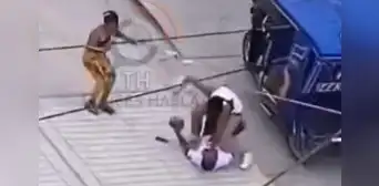 “Buena reacción”: transeúnte atrapa a delincuente que robó celular a mujer en Tumbes