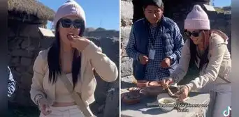 Rosángela Espinoza come arcilla en Puno y sorprende con su reacción: “Buenísimo” Rosángela Espinoza come arcilla en Puno y sorprende con su reacción: “Buenísimo”