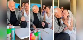 Adulto mayor con alzhéimer emociona en redes al reconocer a su hija en el día de su boda Adulto mayor con alzhéimer emociona en redes al reconocer a su hija en el día de su boda