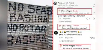 "Entre la basura eres feliz": alcalde de Comas se enfrenta a vecinos de su distrito