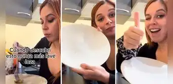 Joven causa revuelo al revelar secreto para no lavar platos: "Tips para los flojos" Joven causa revuelo al revelar secreto para no lavar platos: "Tips para los flojos"