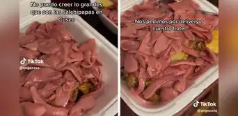 "Amén por el hígado": tamaño y precio de salchipapa sorprende a turistas peruanos en Cusco