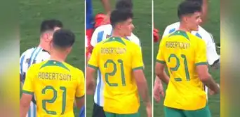 ¿Lo ignoró? Alexander Robertson pidió a Messi cambiar camisetas, pero 'Lio' no le hizo caso