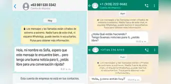 "¡Hola! ¿Estás libre?": estafadores usan números del extranjero para contactar víctimas por WhatsApp "¡Hola! ¿Estás libre?": estafadores usan números del extranjero para contactar víctimas por WhatsApp
