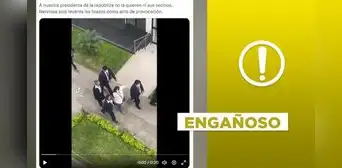 Video no expone a la presidenta Dina Boluarte siendo abucheada en 2023