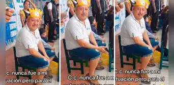 Mujer se sorprende al ver a su padre en la actuación de su nieto y reclama: "¡Ni con sus hijas!"