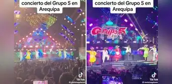 Carnaval de Arequipa se hizo presente en el 1.° día de show del Grupo 5 en la Ciudad Blanca: “Otro level” Carnaval de Arequipa se hizo presente en el 1.° día de show del Grupo 5 en la Ciudad Blanca: “Otro level”