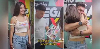 ‘Tomate’ Barraza llora tras recibir sorpresa de su hija Gaela por el Día del Padre: “Gracias”