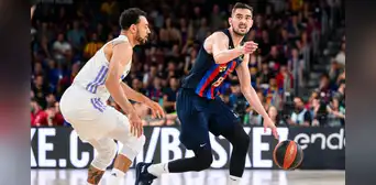 Barcelona derrotó 86-85 al Real Madrid y se coloca a una victoria del campeonato