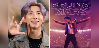Namjoon de BTS aparece en concierto de Bruno Mars y desata furor en el público Namjoon de BTS aparece en concierto de Bruno Mars y desata furor en el público