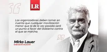 Una movilización madrugadora, por Mirko Lauer Una movilización madrugadora, por Mirko Lauer