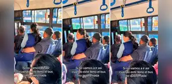 Pareja sube a bus, se sienta de singular manera y en redes estallan: "Amor de verdad" Pareja sube a bus, se sienta de singular manera y en redes estallan: "Amor de verdad"
