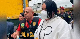 PNP traslada a mamá del 'Maldito Cris' a la Dirincri luego de acudir a la morgue PNP traslada a mamá del 'Maldito Cris' a la Dirincri luego de acudir a la morgue